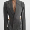 Chrissy Teigen Watch What Happens Live Chrissy Teigen Grey Jacket