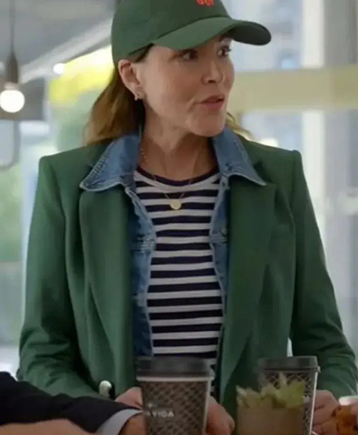 Christa Miller Shrinking S02 Green Blazer