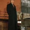 Christian Bale American Psycho Black Wool Trench Coat