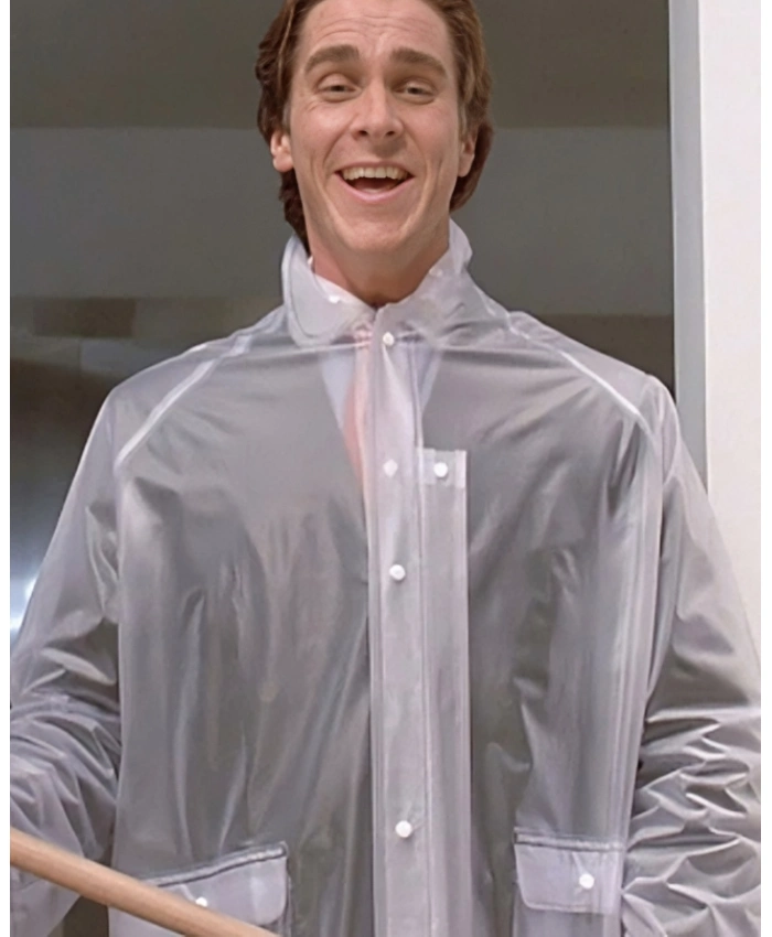 Christian Bale American Psycho Raincoat Costume Coat