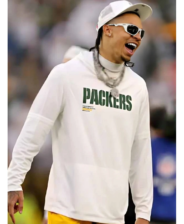 Christian Watson Packers White Pullover Unisex Hoodie