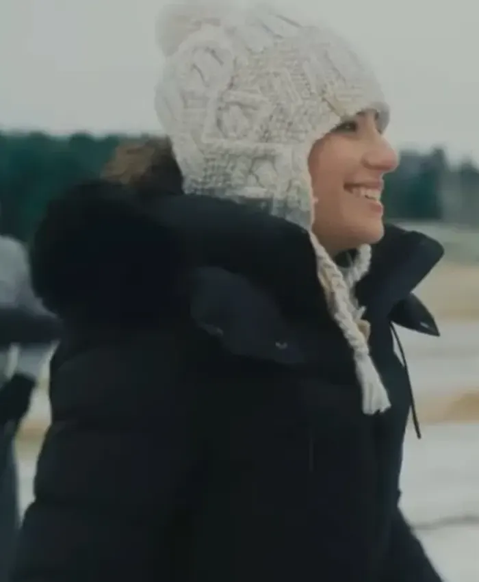 Christmas Cowboy Elina Ghen Black Puffer Jacket
