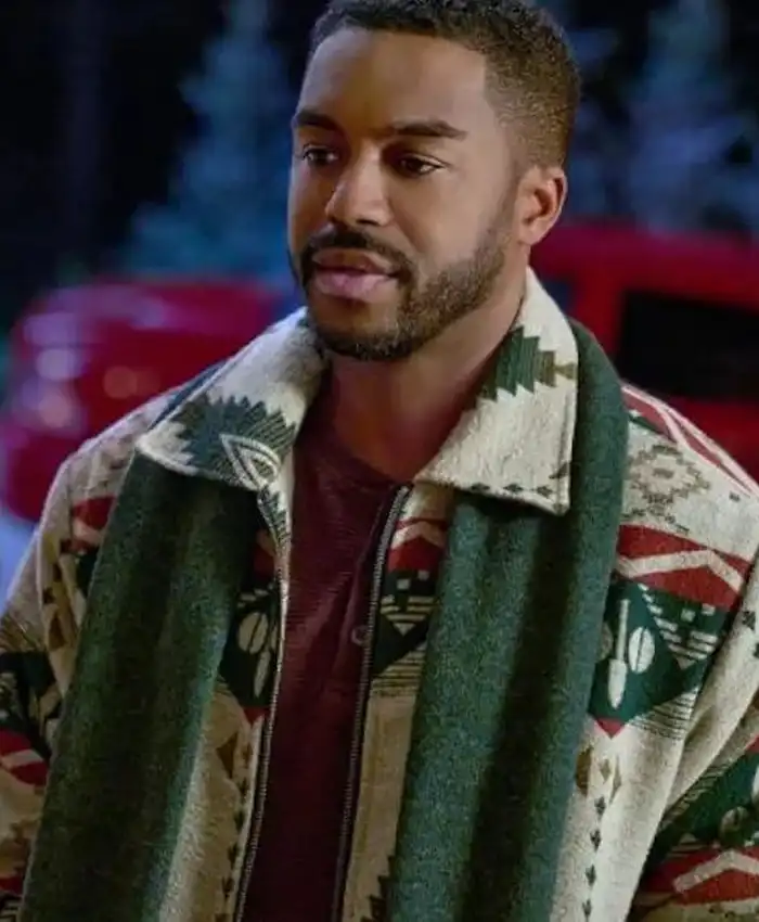 Christmas With A Kiss Fletcher Printed Jacket