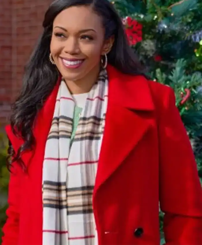 Christmas With A Kiss Mona Red Coat
