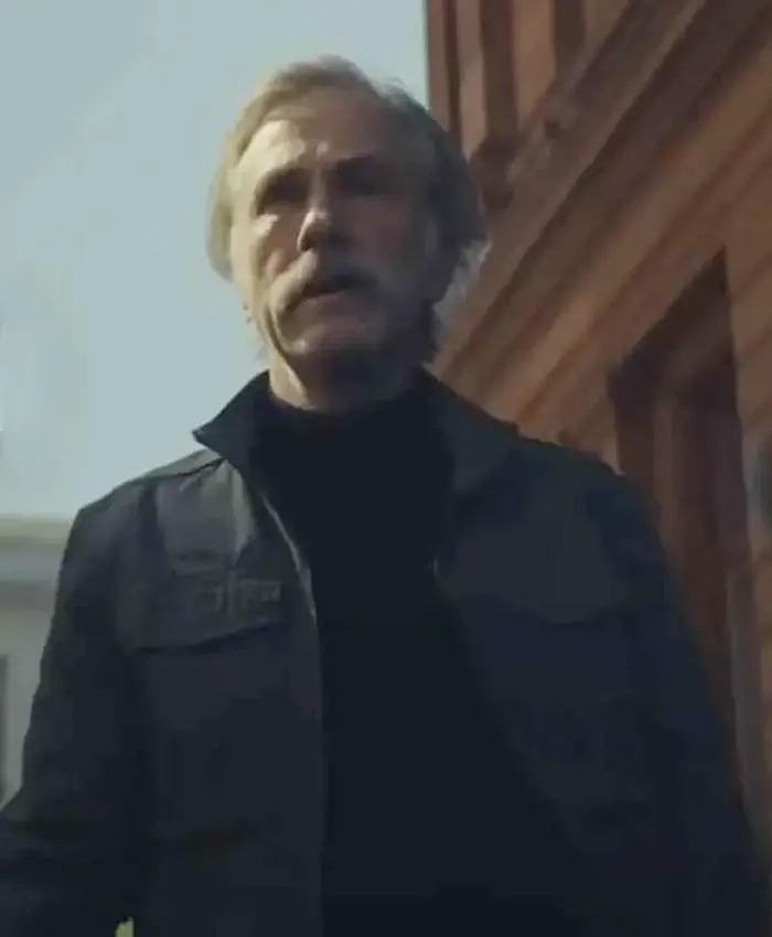 Christoph Waltz Old Guy 2025 Grey Cotton Jacket