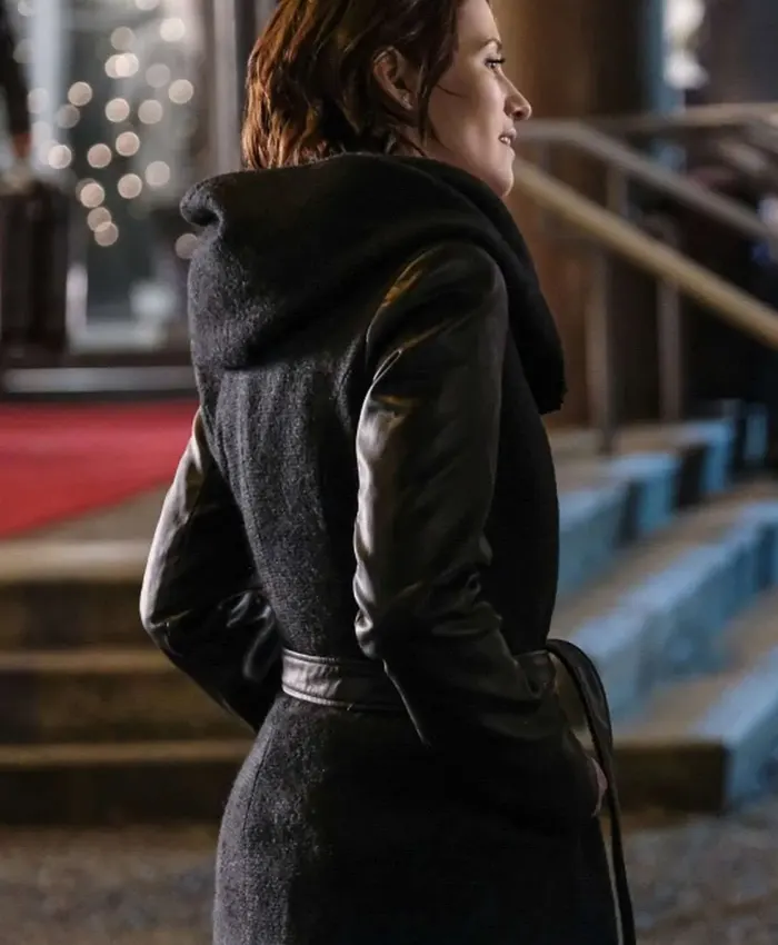 Chyler Leigh Supergirl Alex Danvers Black Hooded Jacket