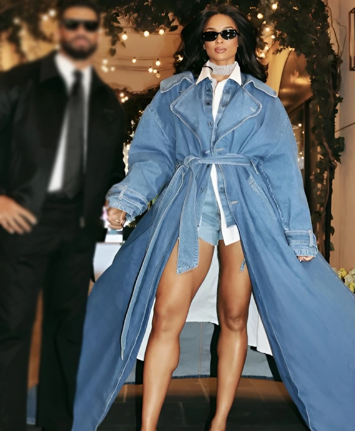 Ciara Wilson Devil Wears Prada 2 Premiere Denim Coat