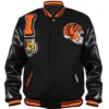 Cincinnati Bengals Mashup Wool And Leather Varsity Jacket