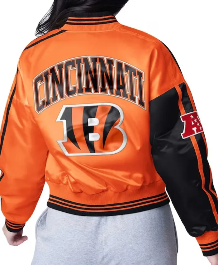 Cincinnati Bengals Zone Blitz Black and Orange Jacket - Image 2