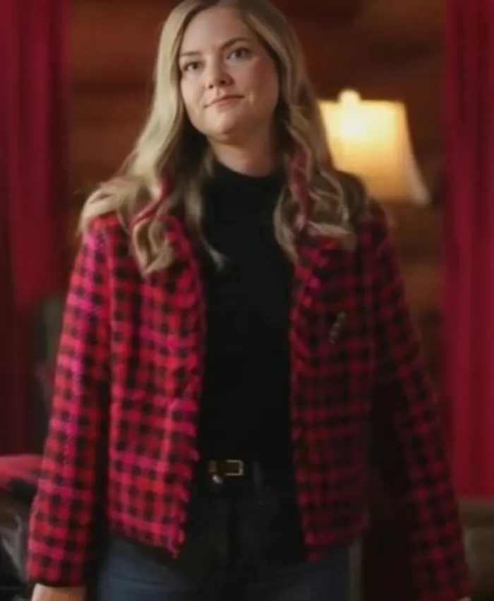 Cindy Busby Unwrapping Christmas Olivias Reunion Plaid Jacket