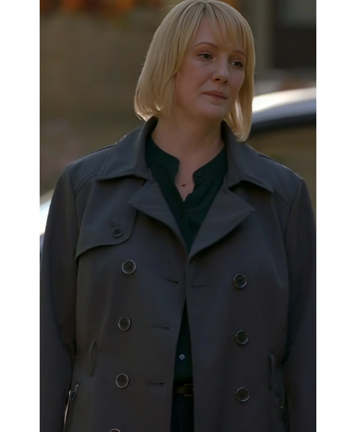 Cindy Herrmann Chicago Fire S14 Robyn Coffin Trench Coat