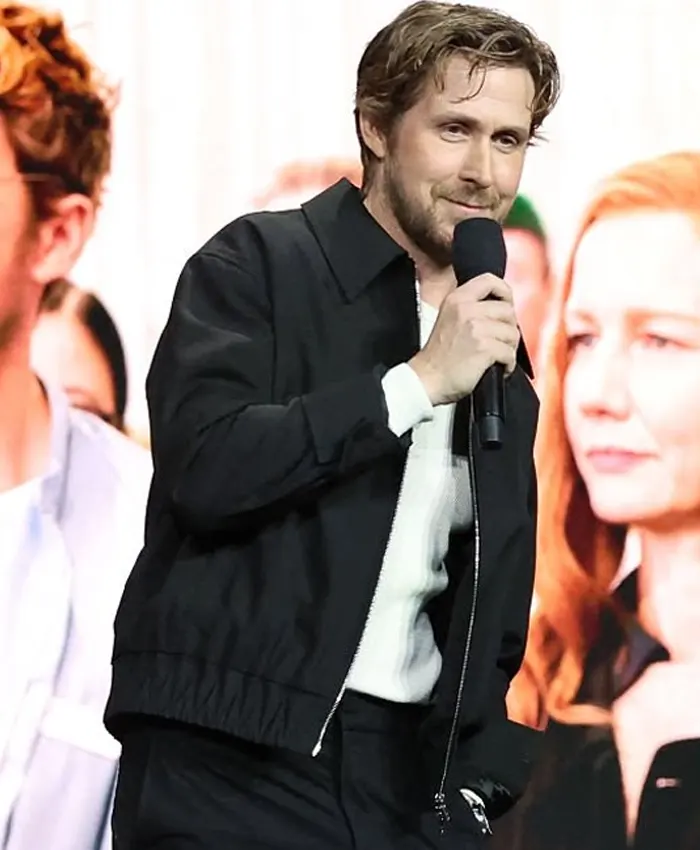 CinemaCon 2025 Ryan Gosling Cotton Black Jacket