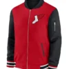 City Connect Chicago White Sox Dugout Red And Black Full Zip Bomber Jacket