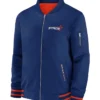 City Connect Houston Astros Dugout Full Zip Navy Bomber Jacket
