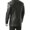 Classic Trendy Leather Blazer