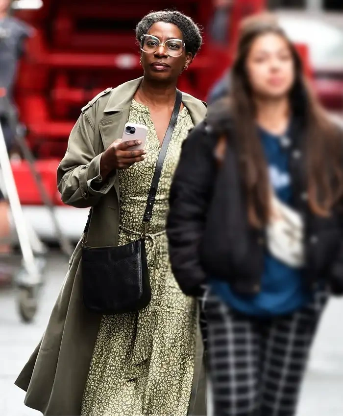 Clayface 2026 Tanya Moodie Green Trench Coat - Image 3