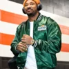 Cleveland Browns Myles Garrett Green Gatorade Varsity Jacket