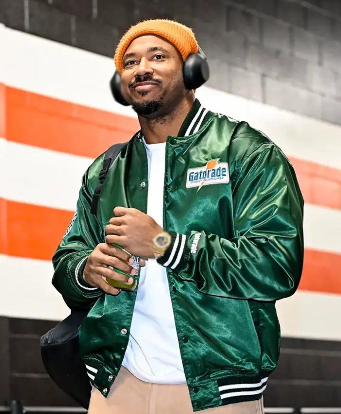 Cleveland Browns Myles Garrett Green Gatorade Varsity Jacket