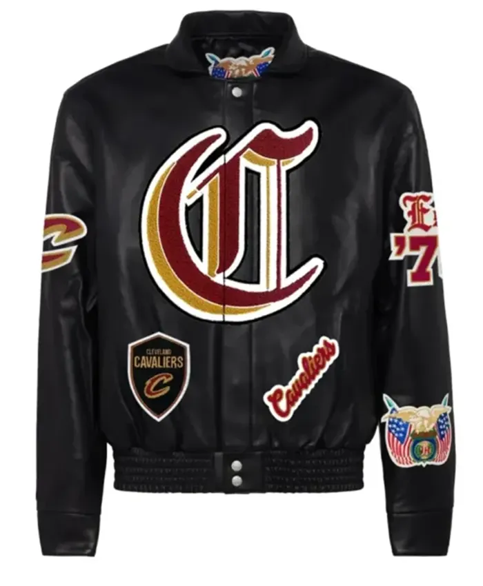 Cleveland Cavaliers Black Leather Jacket