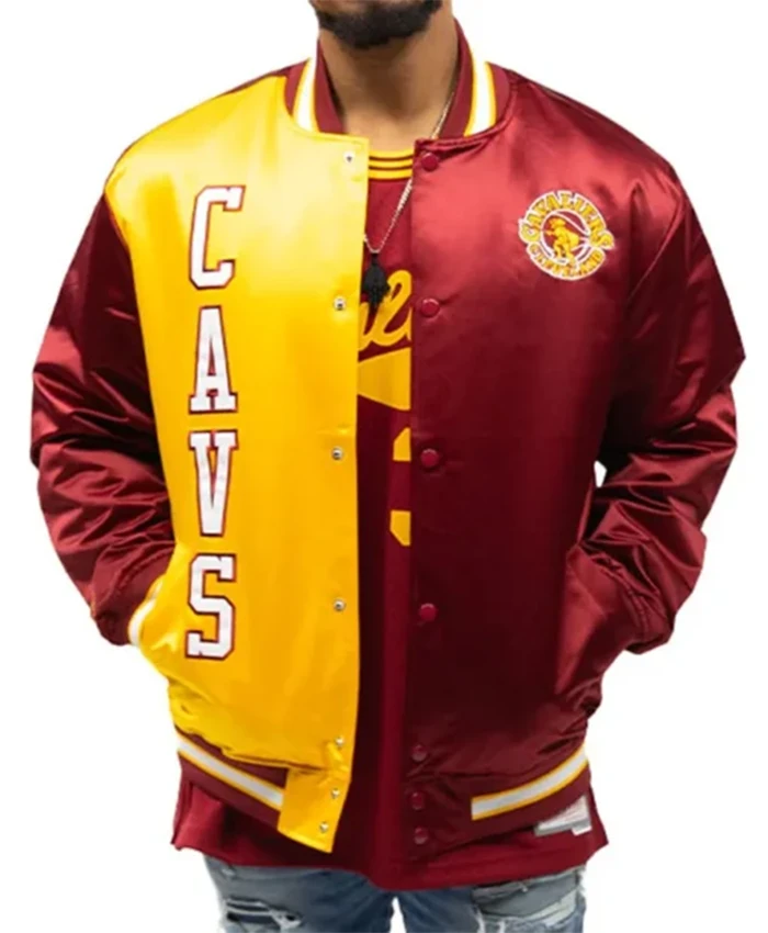 Cleveland Cavaliers Cavs 70s Split Varsity Jacket