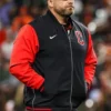 Cleveland Guardians Dugout Black And Red Bomber Jacket