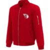 Cleveland Guardians Nylon Red Bomber Jacket