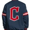 Cleveland Guardians Scout Varsity Full Snap Satin Jacket