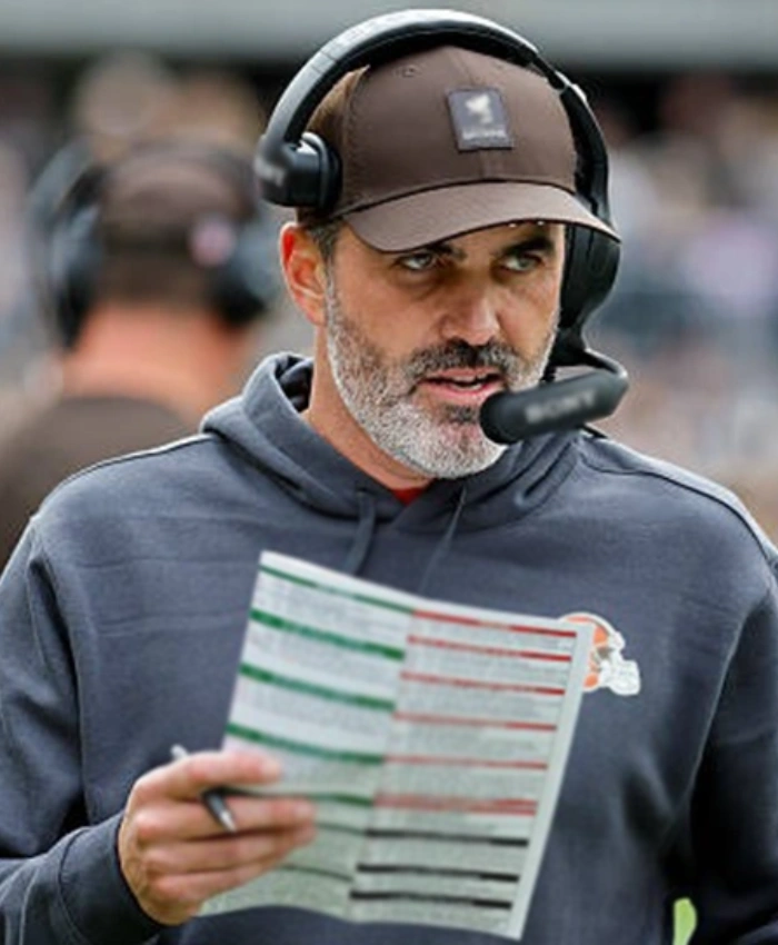 Coach Kevin Stefanski Cleveland Browns Sideline Pullover Black Hoodie Shop Now