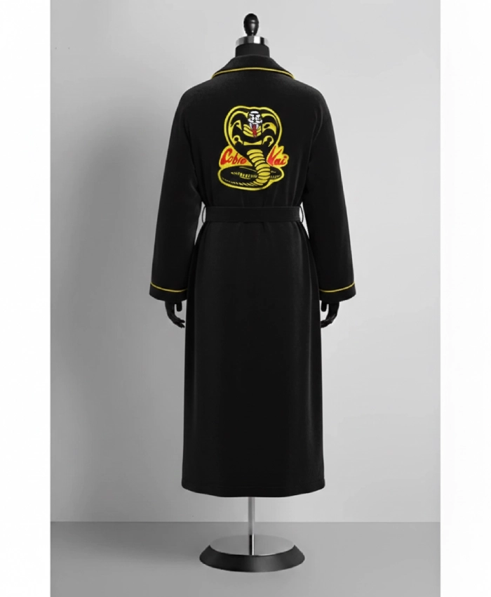 Cobra Kai Karate Kid Black Bathrobe - Image 2