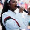 Coco Jones Super Bowl LX Jacket