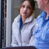 Code 3 2025 Aimee Carrero Grey Puffer Jacket
