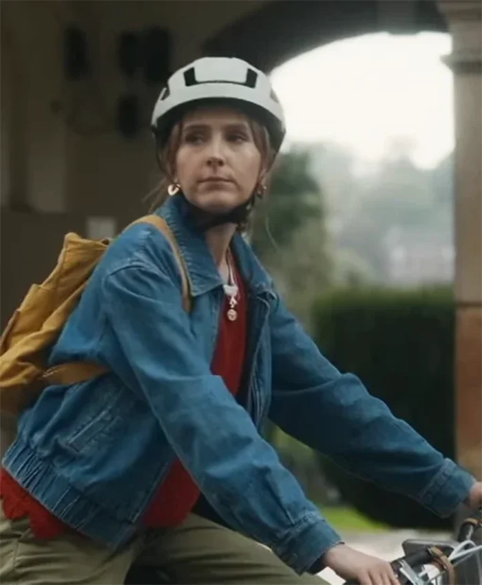 Code Of Silence S01 Rose Ayling Ellis Blue Denim Jacket