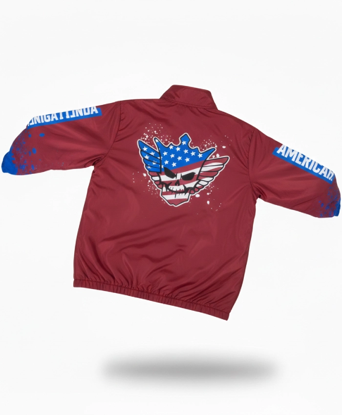 Alternative view of Cody Rhodes Smackdown Red Windbreaker Jacket