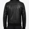 Colman Domingo 2026 Black Leather Bomber Jacket Men