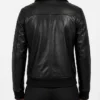 Colman Domingo 2026 Black Leather Bomber Jacket Women