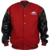 Colorado Avalanche Red And Black Varsity Jacket Front