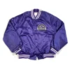 Colorado Rockies 80s Purple Letterman Varsity Jacket