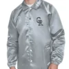 Colorado Rockies Retro Logo Coaches Silver Varsity Jacket