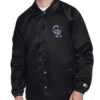 Colorado Rockies Retro Logo Coaches Varsity Jacket