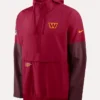 Commanders Nike Sideline Anorak Hoodie Jacket