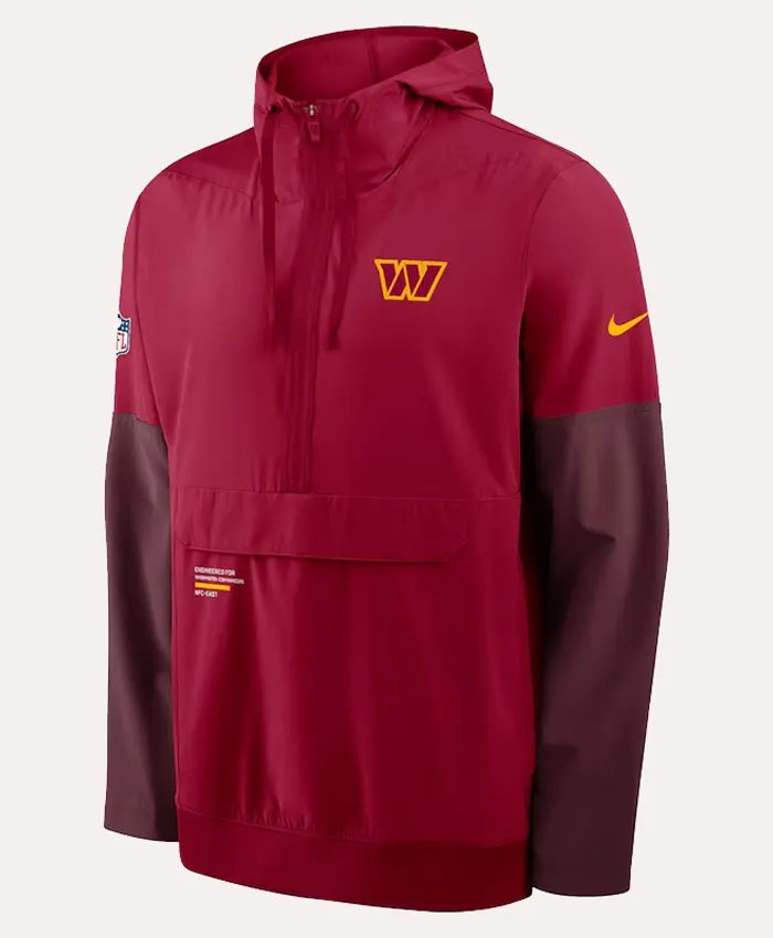 Commanders Nike Sideline Anorak Hoodie Jacket