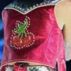 Concert Strawberry Harry Styles Leather Vest