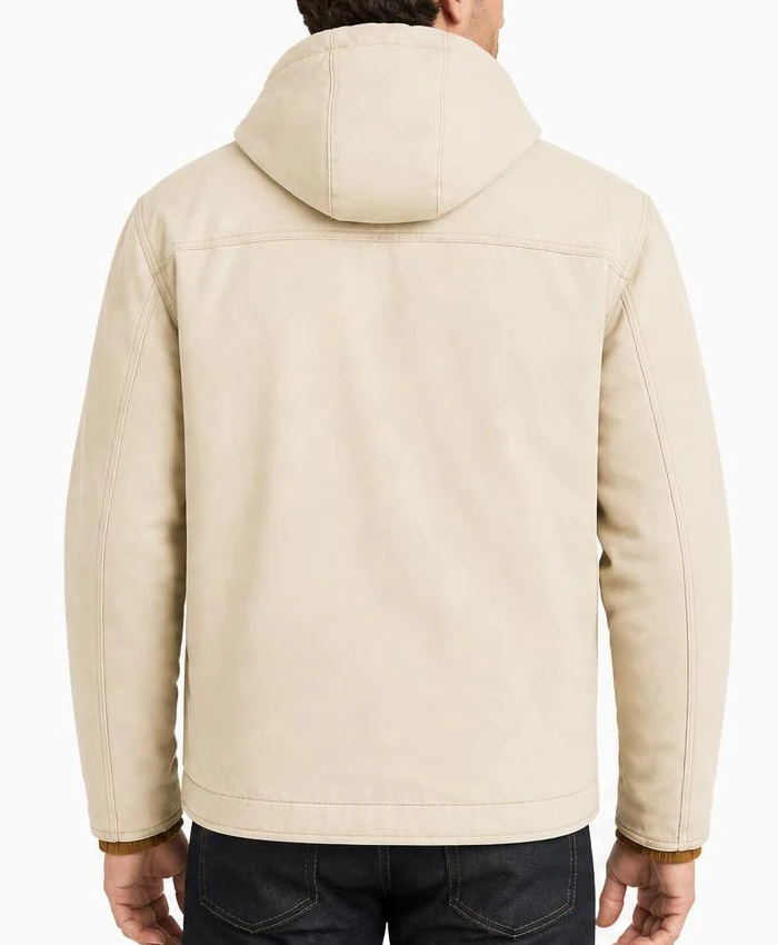 Cooper Hoffman Carhartt Cream Hooded Jacket Men