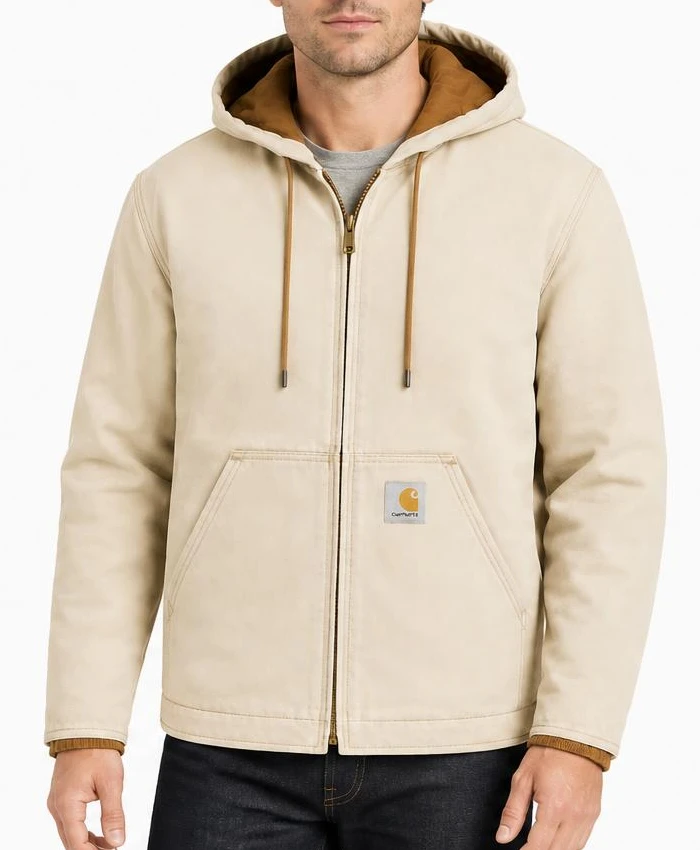 Cooper Hoffman Carhartt Cream Hooded Jacket Mens