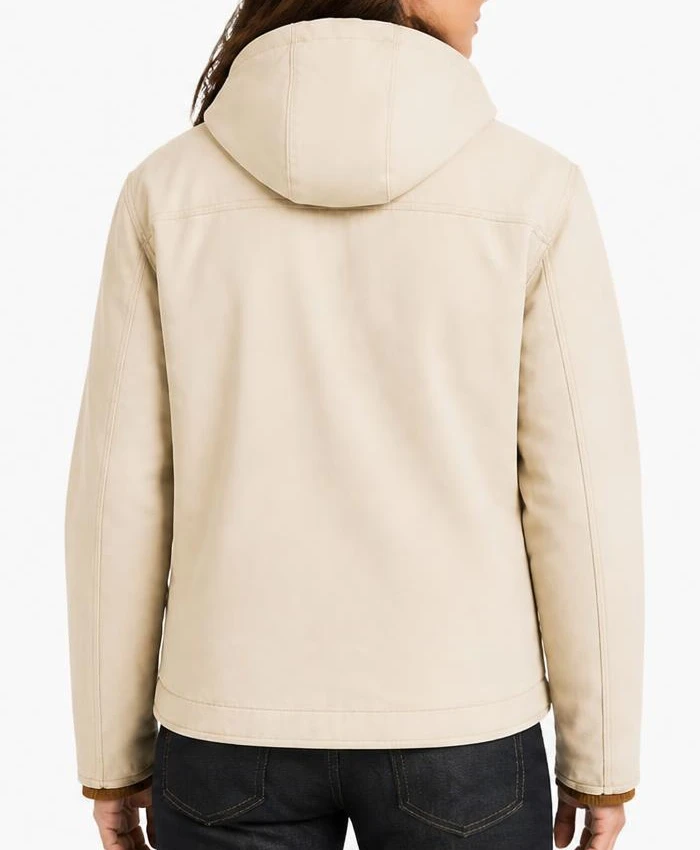 Cooper Hoffman Carhartt Cream Hooded Jacket Women