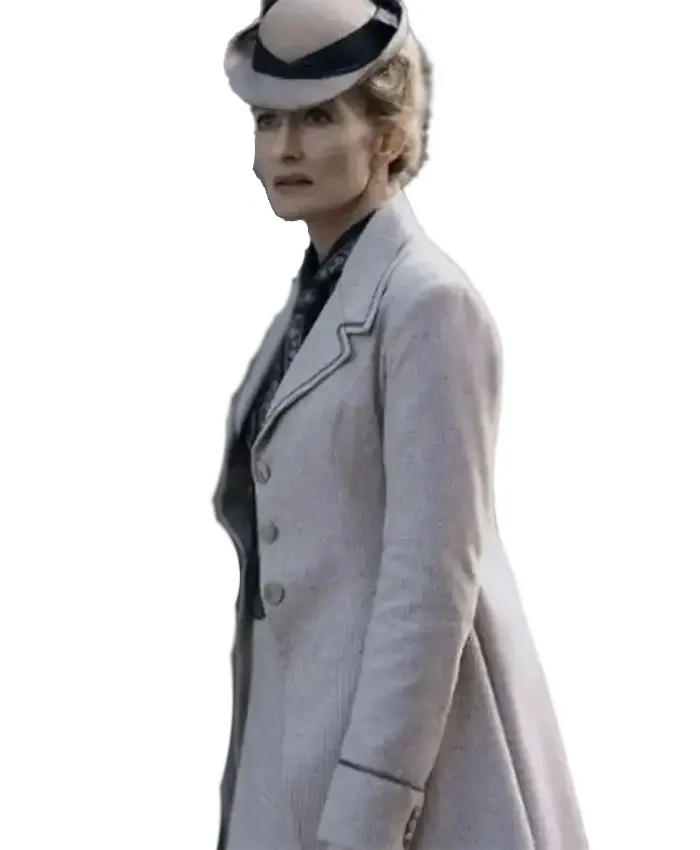 Cordelia Holmes TV Series Young Sherlock 2026 Natascha McElhone Coat