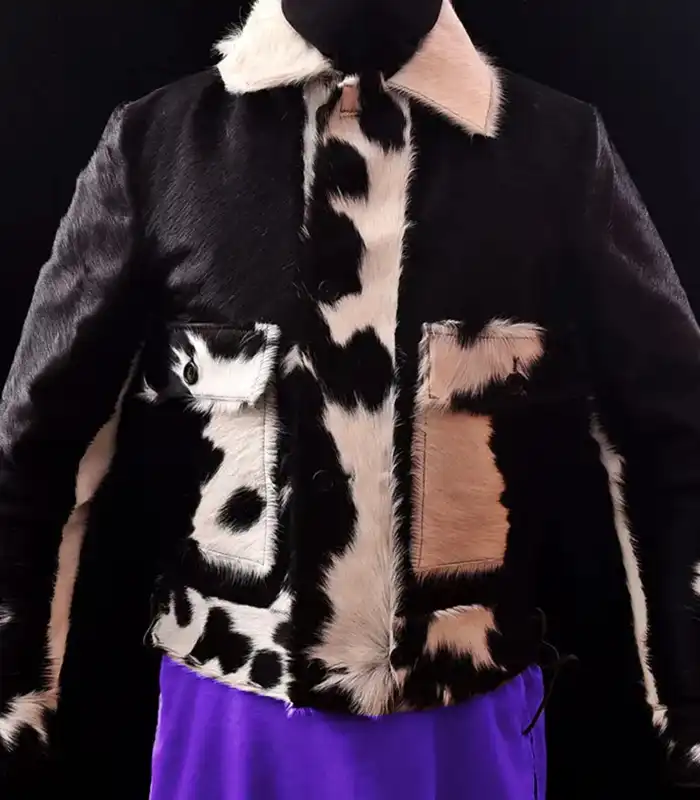 Cowhide Black And White Fur Jacket