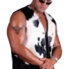 Cowhide From 90s The Rock On Raw Fur Vest