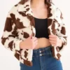 Cowhide Fur Brown And White Jacket