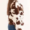 Cowhide Fur Brown And White Jacket For Sale